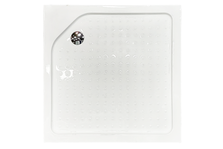 Душевой уголок Royal Bath HPV RB90HPV-C-BL 90х90 стекло матовое профиль черный с поддоном