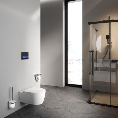 Унитаз подвесной Am.Pm Func C8F1701MWSC белый с сиденьем микролифт безободковый каскадный смыв - фото 4