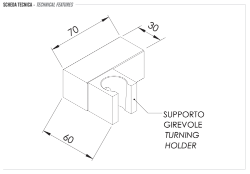 Держатель для душа Remer 339SSNO черный - фото 2