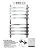 Полотенцесушитель водяной Indigo Askel LASWPF80-50 55х85 хром
