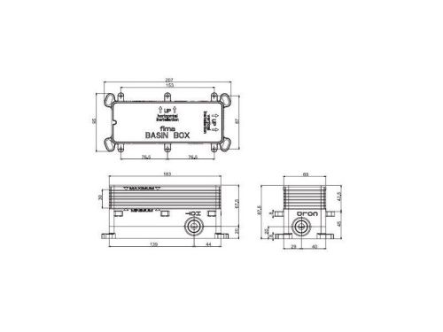 Верхний душ Fima Carlo Frattini F2216/2CR 30х30 хром - фото 2