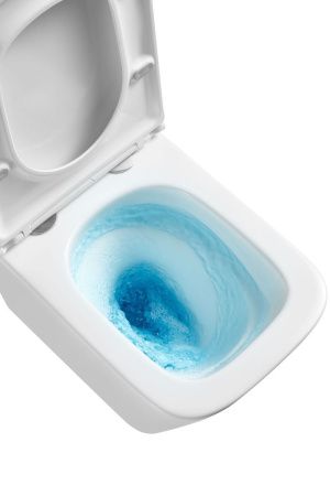 Унитаз подвесной Sintesi SIN-TS-BLT-172 белый безободковый с сиденьем микролифт душевой смыв