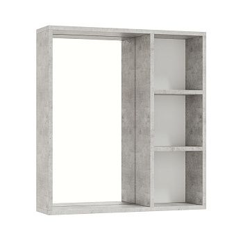 Зеркало-шкаф Onika Девис 206542 70х70 подвесной цвет серый