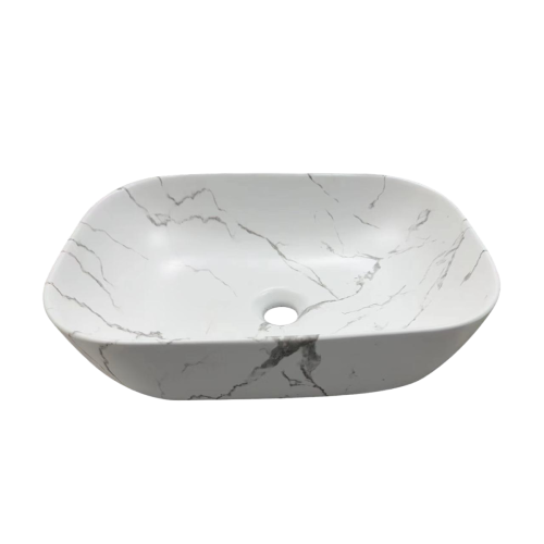 Раковина из сантехнического фарфора Cerutti SPA CR8217MMW 50х40 накладная цвет белый без отверстий под смеситель - фото 2