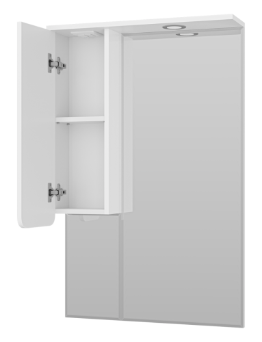 Зеркало-шкаф Misty Чегет П-Чег-02065-01Л 70х100 подвесной цвет белый - фото 4