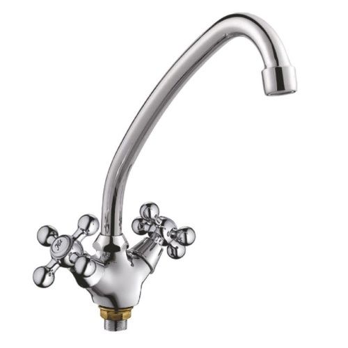 Смеситель для кухни Cron CN4319-2 на мойку хром - фото 2