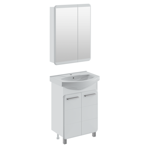 Зеркало-шкаф Runo ЭРИКА 00-00004153 60х80 подвесной цвет белый - фото 3