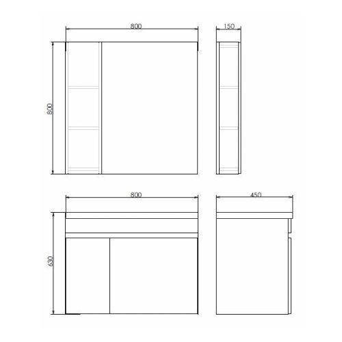 Тумба с раковиной Comforty Тромсе 00004142219CF 80х50 подвесная цвет коричневый - фото 2