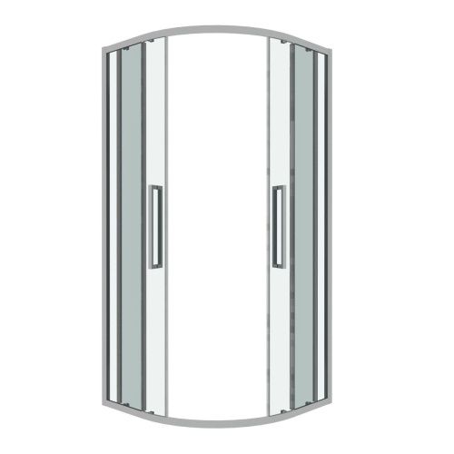 Душевой уголок Grossman Cosmo 301.K33.02.1010.10.00 100х100 стекло прозрачное профиль хром без поддона - фото 2