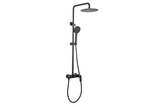 Душевая стойка Aquatek ВЕГА AQ2060MB настенная цвет черный