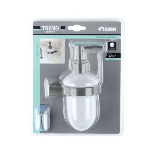 Дозатор жидкого мыла Fixsen Trend graphite FX-98012 - фото 2