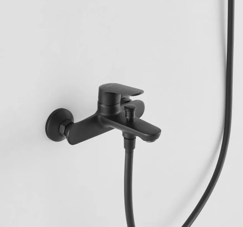 Смеситель для ванны Arrow AG3609MB настенный черный - фото 4