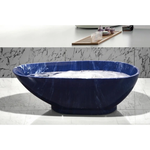 Ванна акриловая Frank 12511 180х85 отдельностоящая овальная без каркаса - фото 2