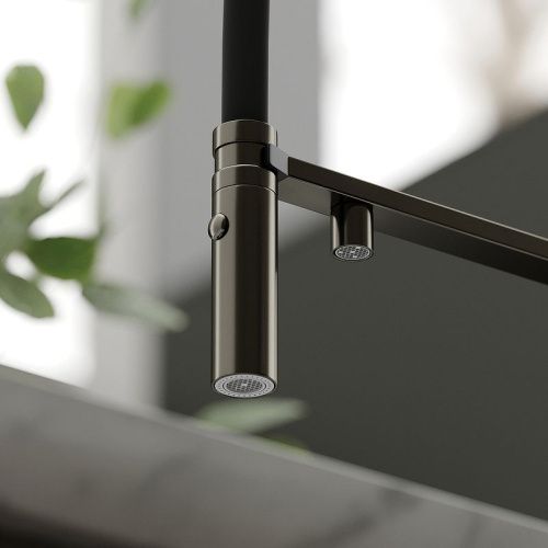 Смеситель для кухни Sancos Imola SC4010GG на мойку вороненая сталь - фото 5