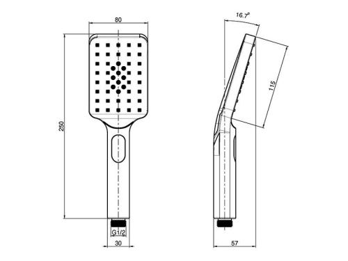 Держатель для душа Fima Carlo Frattini F2538CR хром - фото 2