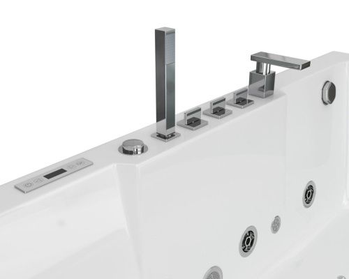 Ванна акриловая Grossman GR-17000R 170х80 пристенная асимметричная с ножками - фото 4