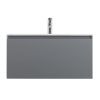 Тумба под раковину Art&Max Latina AM-Latina-800-1C-SO-GM 80х50 подвесная цвет серый