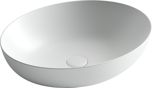 Раковина из сантехнического фарфора Ceramica Nova ELEMENT CN6017MW 50х40 накладная цвет белый без отверстий под смеситель - фото 2