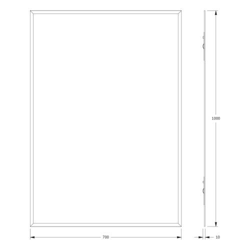 Зеркало Evoform Comfort BY 0933 70х100 подвесное - фото 2