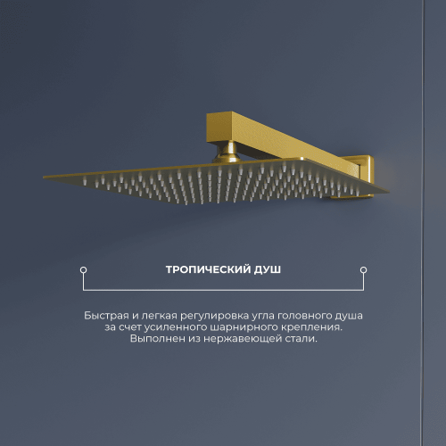 Душевая система RGW Shower Panels 51140856-06 встраиваемая в стену цвет золото - фото 3