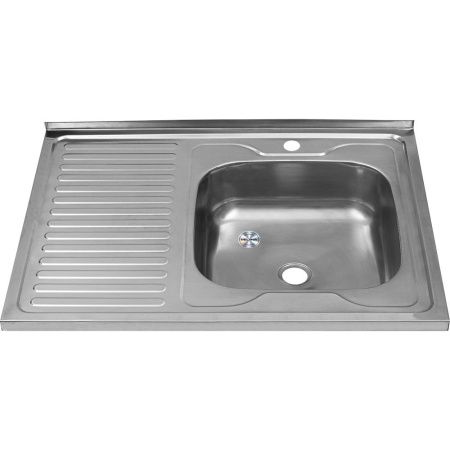 Кухонная мойка Melana 072 t R (*20) 80х60 цвет хром поверхность матовая