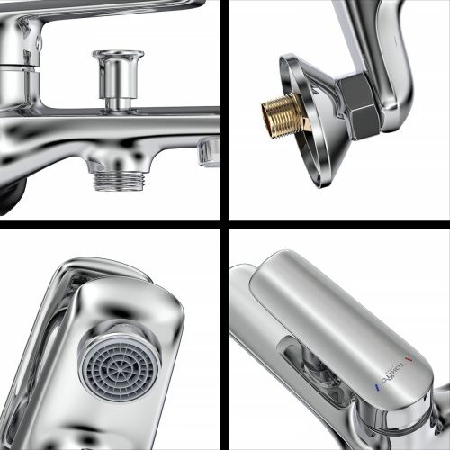 Смеситель для ванны Tokito MISAWA TOK-MIS-1014 настенный хром - фото 5