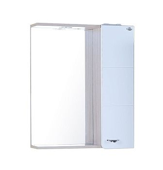 Зеркало-шкаф Onika Стиль 205833 60х70 подвесной цвет белый/коричневый