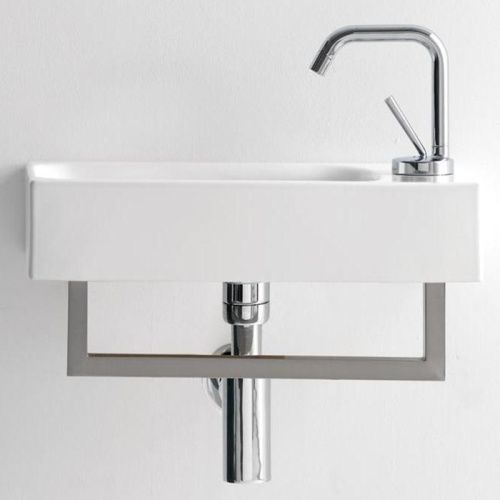 Раковина из сантехнического фарфора Kerasan Cento 353701R*1 50х30 накладная цвет белый 1 отверстие под смеситель