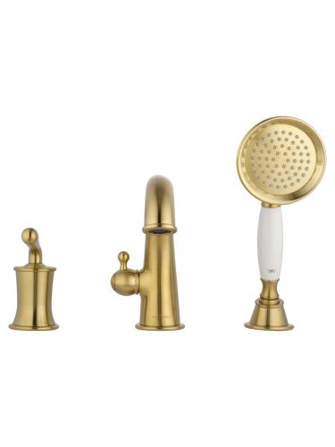 Смеситель Wonzon & Woghand Steam WW-88659008-BG на борт ванны золото - фото 2