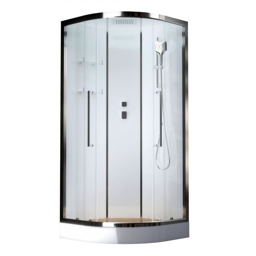 Душевая кабина Acquazzone Bogema 100 100х100 четверть круга с крышей ориентация универсальная