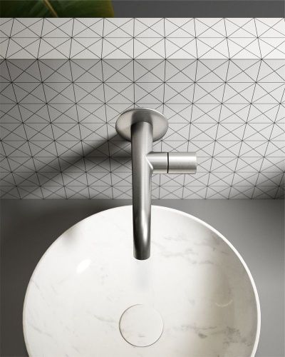 Смеситель для раковины AltroBagno Bilancia AltroBagnoBilancia010801Ni встраиваемый в стену никель - фото 5