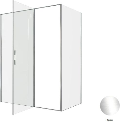 Душевой уголок Allen Brau Priority 3.31037.00 + 3.31043.00 160х90 стекло прозрачное профиль хром без поддона - фото 4