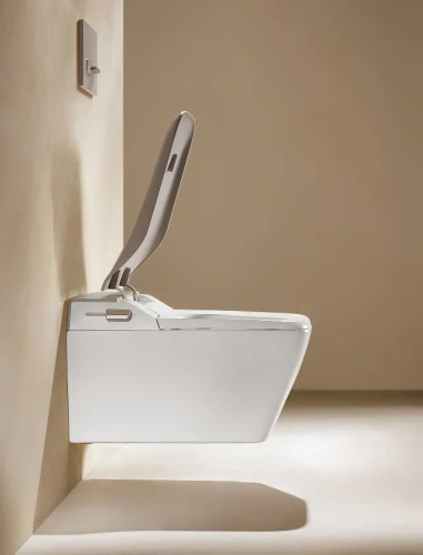 Унитаз-биде подвесной Arrow AKB2130H белый/бежевый с сиденьем микролифт безободковый каскадный смыв - фото 3