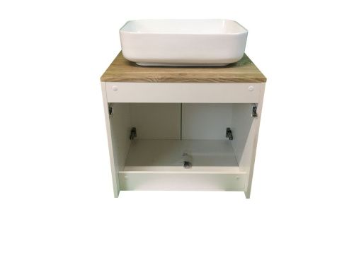 Тумба с раковиной Sintesi STL.W7024_SIN-LVB-APP-409 60х60 подвесная цвет коричневый - фото 3