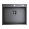 Кухонная мойка Raglo R701 R701.6050.09 60х50 цвет серый поверхность матовая