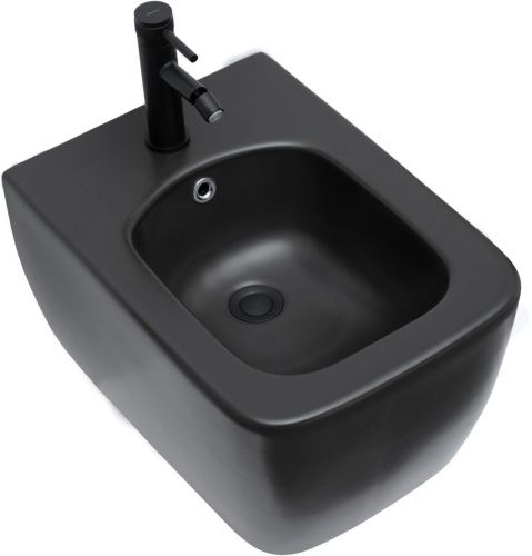 Биде подвесное Allen Brau Liberty 4.33010.31 цвет черный - фото 5