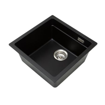 Кухонная мойка Grandex Aqua 500104 45х45 цвет черный поверхность матовая