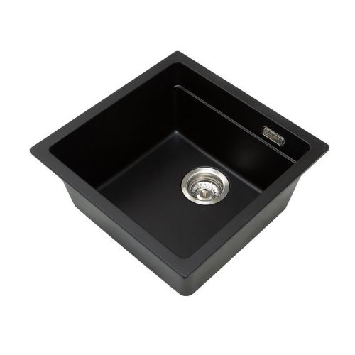 Кухонная мойка Grandex Aqua 500104 45х45 цвет черный поверхность матовая - фото 2