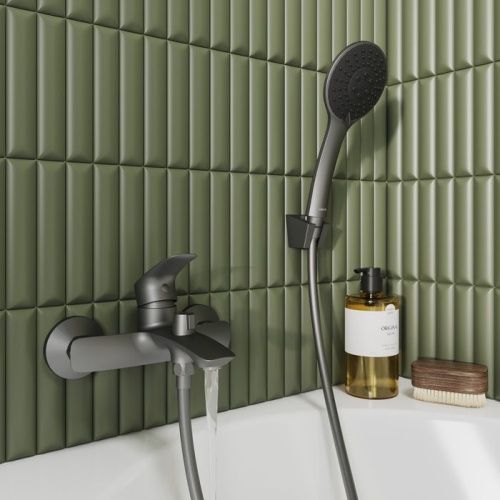 Смеситель для ванны Milardo Rora RORGM00M02 настенный графит - фото 3