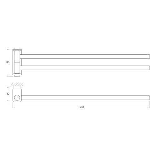 Полотенцедержатель Artwelle REGEN 8331 - фото 2