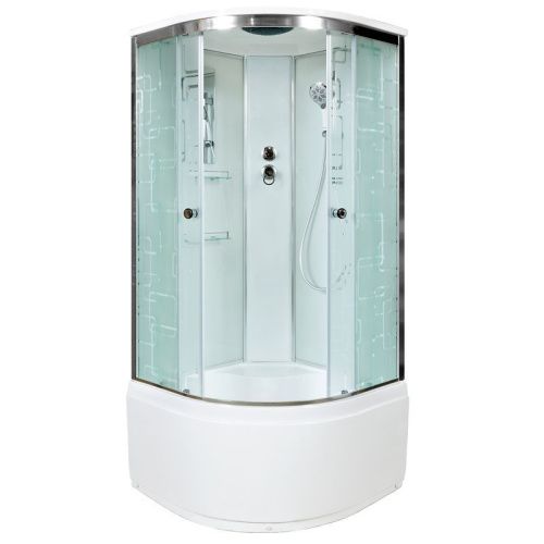 Душевая кабина AvaCan EM4580 80х80 четверть круга с крышей ориентация универсальная - фото 2