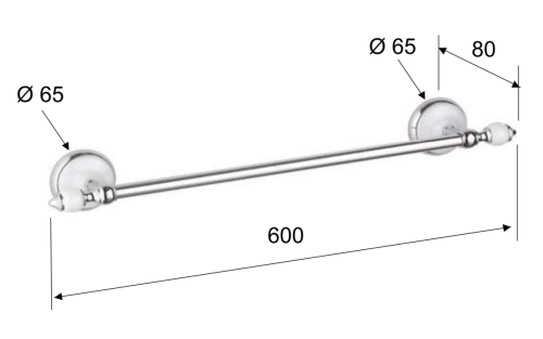 Полотенцедержатель Remer Epoca EP30CR - фото 2