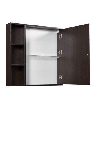 Зеркало-шкаф Stella Polar Монтоне SP-00000158 80х80 подвесной цвет коричневый - фото 4