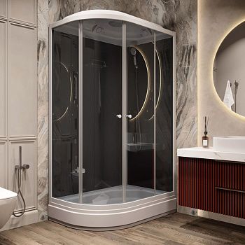 Душевая кабина Parly Classic CM121R 120х80 асимметричная с крышей