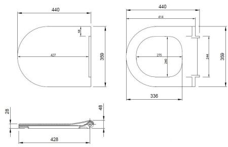 Крышка сиденье Allen Brau Priority 4.31004.AN