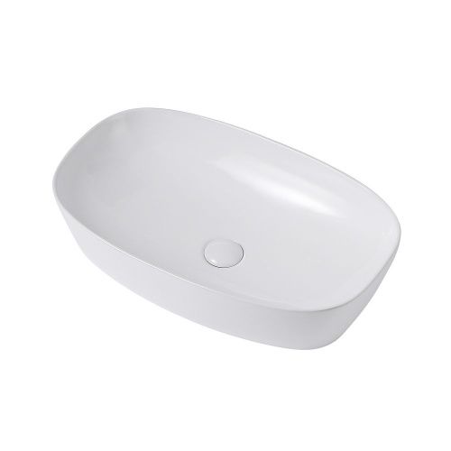 Раковина керамическая Abber RECHTECK AC2206 60х40 накладная цвет белый без отверстий под смеситель - фото 2