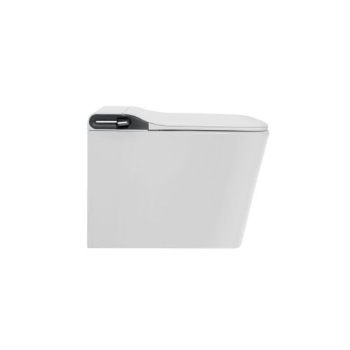 Унитаз приставной Grossman Smart GR-PR-5701 белый с сиденьем микролифт безободковый импульсный смыв - фото 4