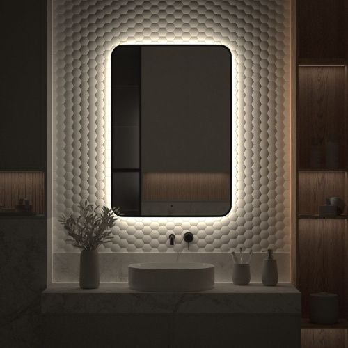 Зеркало с подсветкой Defesto AURA DF 2969R 70х100 подвесное - фото 5