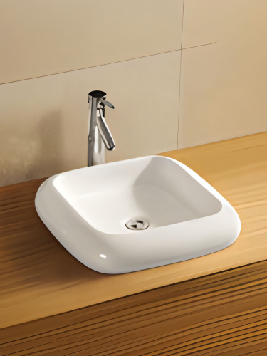 Раковина из сантехнического фаянса WeltWasser WW SK 10000003867 50х50 подвесная цвет белый без отверстий под смеситель - фото 2