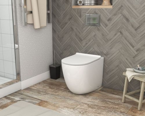 Унитаз приставной Grossman Санфаянс GR-PR4411S белый с сиденьем микролифт безободковый каскадный смыв - фото 2